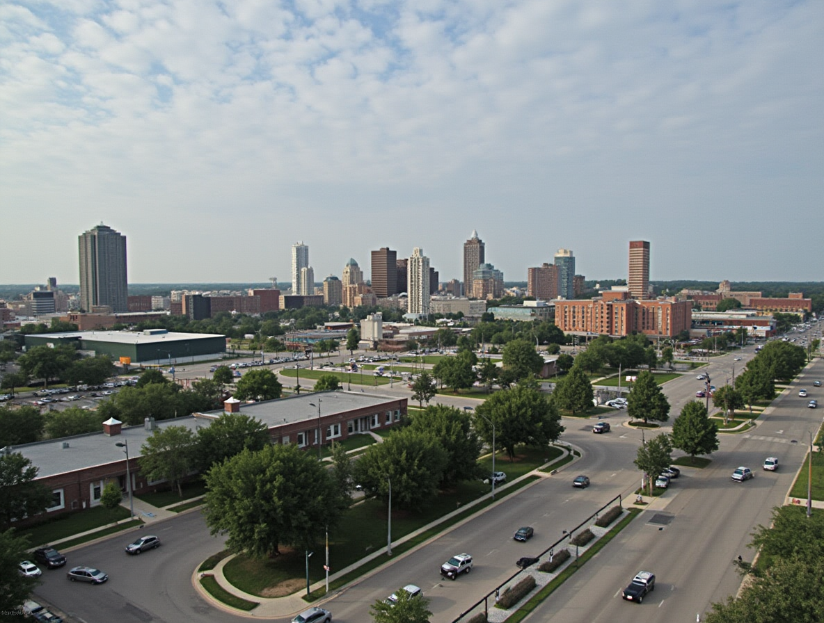 Lansing, MI cityscape - Metronet fiber internet service area