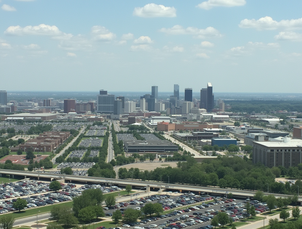 Sioux City, IA cityscape - Metronet fiber internet service area